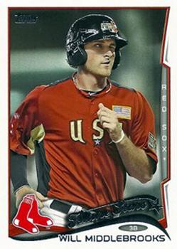 2014 Topps #136 Will Middlebrooks Front
