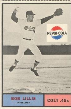 1963 Pepsi-Cola Houston Colt .45s #NNO Bob Lillis Front