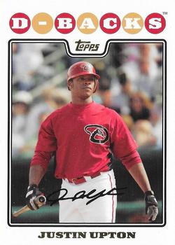 2008 Topps - Gold Foil #130 Justin Upton Front
