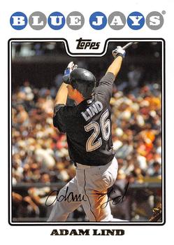 2008 Topps - Gold Foil #169 Adam Lind Front