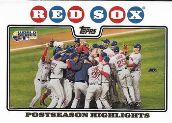 2008 Topps - Gold Foil #234 Boston Red Sox Front