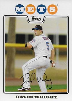 2008 Topps - Gold Foil #340 David Wright Front