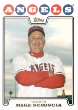 2008 Topps - Gold Foil #423 Mike Scioscia Front