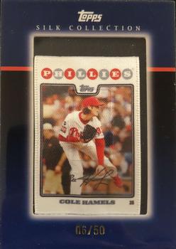 2008 Topps - Silk Collection #SC25 Cole Hamels Front