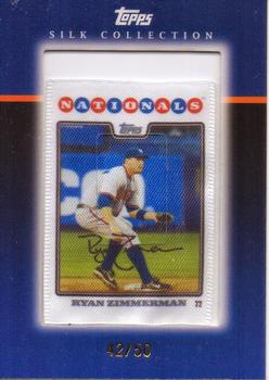 2008 Topps - Silk Collection #SC77 Ryan Zimmerman Front