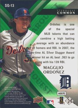 2008 Upper Deck First Edition - StarQuest Green Common #SQ-13 Magglio Ordonez Back