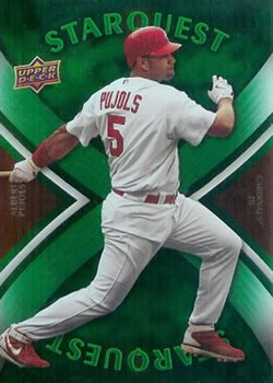 2008 Upper Deck First Edition - StarQuest Green Common #SQ-16 Albert Pujols Front