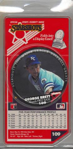 1991 Starshots Major League Baseball Greats #109 George Brett Front
