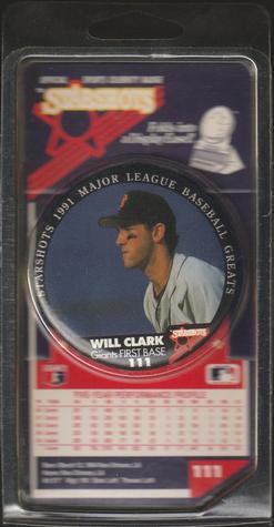 1991 Starshots Major League Baseball Greats #111 Will Clark Front