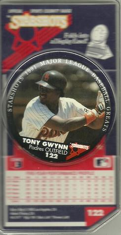 1991 Starshots Major League Baseball Greats #122 Tony Gwynn Front