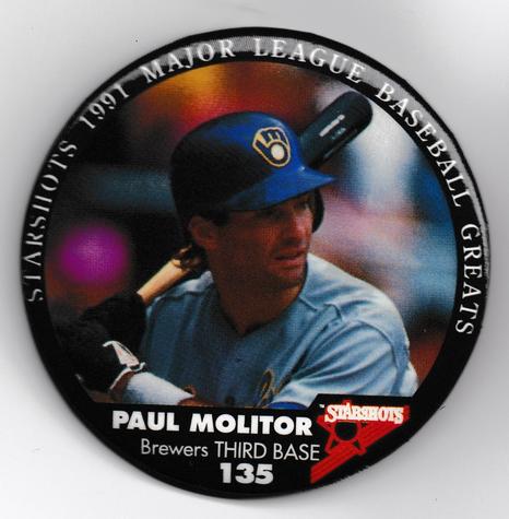1991 Starshots Major League Baseball Greats #135 Paul Molitor Front