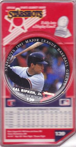 1991 Starshots Major League Baseball Greats #139 Cal Ripken Jr. Front