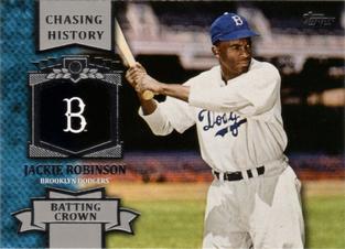 2013 Topps Mini - Chasing History #MCH-5 Jackie Robinson Front