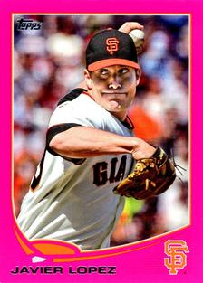 2013 Topps Mini - Pink #192 Javier Lopez Front