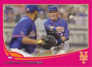 2013 Topps Mini - Pink #388 Justin Turner Front