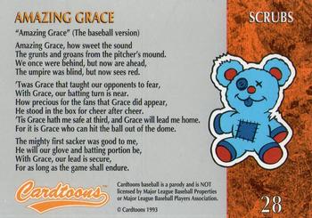 1995 Cardtoons #28 Amazing Grace Back