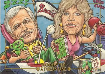 1995 Cardtoons #37 Snoozin' Ted & Tarzan Jane Front