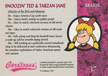 1995 Cardtoons #37 Snoozin' Ted & Tarzan Jane Back
