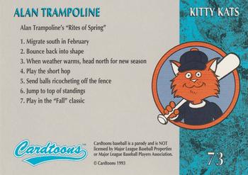 1995 Cardtoons #73 Alan Trampoline Back