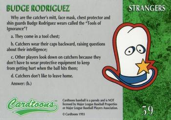 1995 Cardtoons #59 Budge Rodriguez Back