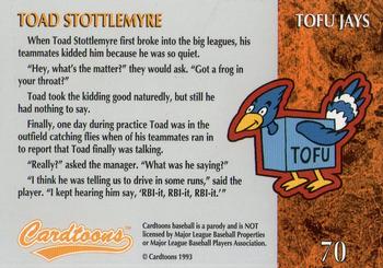 1995 Cardtoons #70 Toad Stottlemyre Back