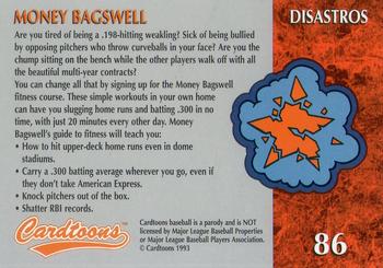 1995 Cardtoons #86 Money Bagswell Back