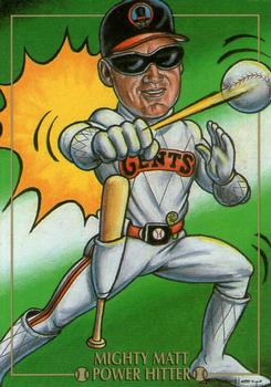 1995 Cardtoons #92 Mighty Matt Power Hitter Front