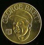 1992 Bandai Sport Star Collector Coins #NNO George Brett Front