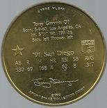 1992 Bandai Sport Star Collector Coins #NNO Tony Gwynn Back