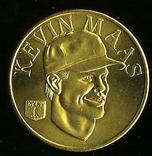 1992 Bandai Sport Star Collector Coins #NNO Kevin Maas Front