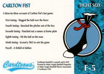1995 Cardtoons - Grand Slam Etched Foil #F-5 Carlton Fist Back
