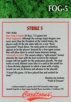 1995 Cardtoons - Field of Greed #FOG-5 Strike 5: 1981 Strike Back