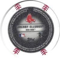 2013 Topps MLB Chipz - Glow in the Dark #NNO Jacoby Ellsbury Back