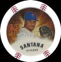 2013 Topps MLB Chipz - Gold #NNO Johan Santana Front