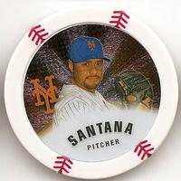 2013 Topps MLB Chipz - Silver #NNO Johan Santana Front