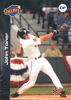 2001 Multi-Ad Brooklyn Cyclones #32 John Toner Front