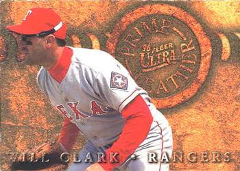 1996 Ultra - Prime Leather #2 Will Clark Front