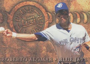 1996 Ultra - Prime Leather #3 Roberto Alomar Front