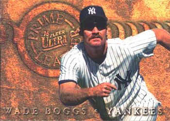 1996 Ultra - Prime Leather #5 Wade Boggs Front