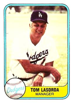 1981 Fleer #116 Tom Lasorda Front