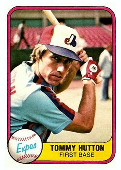 1981 Fleer #164 Tommy Hutton Front