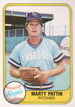 1981 Fleer #37 Marty Pattin Front