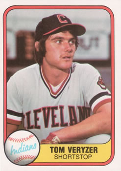 1981 Fleer #390 Tom Veryzer Front