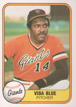 1981 Fleer #432 Vida Blue Front