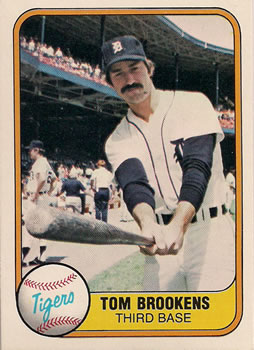 1981 Fleer #473 Tom Brookens Front