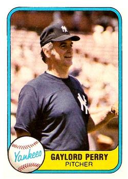 1981 Fleer #91 Gaylord Perry Front
