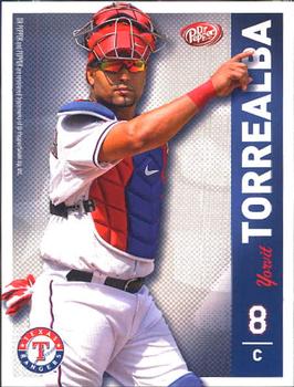 2012 Dr. Pepper Texas Rangers #27 Yorvit Torrealba Front