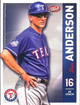 2012 Dr. Pepper Texas Rangers #2 Dave Anderson Front