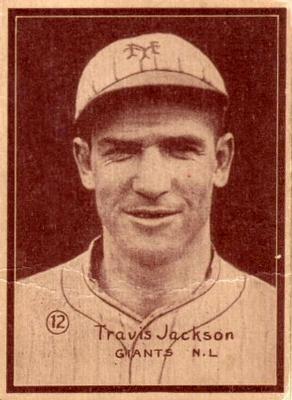 1931 W517 #12 Travis Jackson Front
