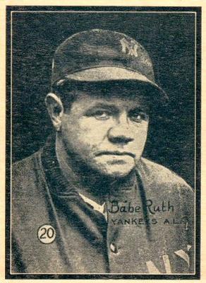 1931 W517 #20 Babe Ruth Front